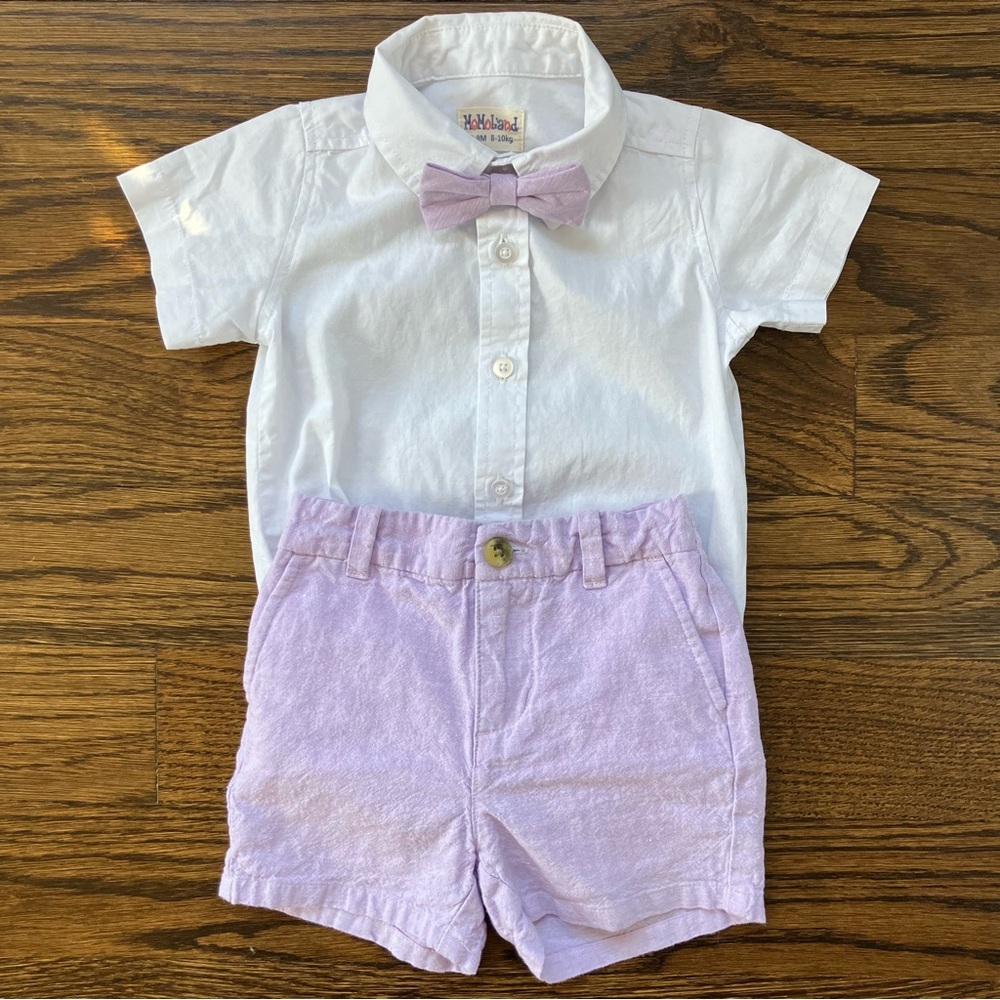 Janie & Jack Purple Matching Outfit